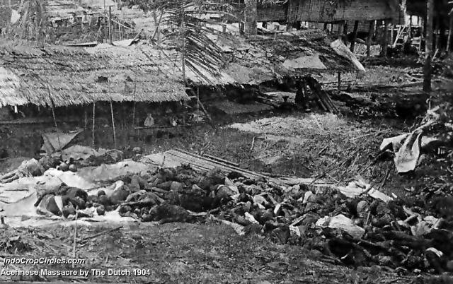 Acehnese massacre by The Dutch in the remote village of Aceh in 1904.