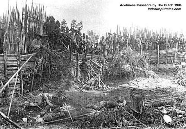 Acehnese massacre by The Dutch in the remote village of Aceh in 1904.