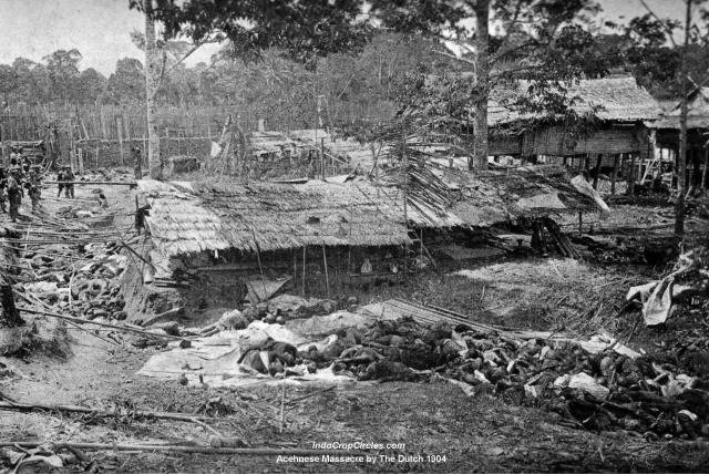 Photos after the massacre or genocide by the Dutch in Kuto Reh, Aceh, in 1904 estimated to have killed 4,000 people the impact of the Gayo War (Aceh War).